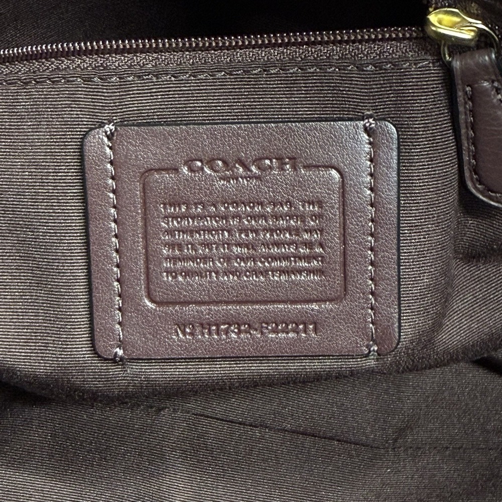 COACH Ava Chain Tote Oxblood Burgundy Leather Gold Hardware F22211 No Bag Charm - Picture 2 of 15